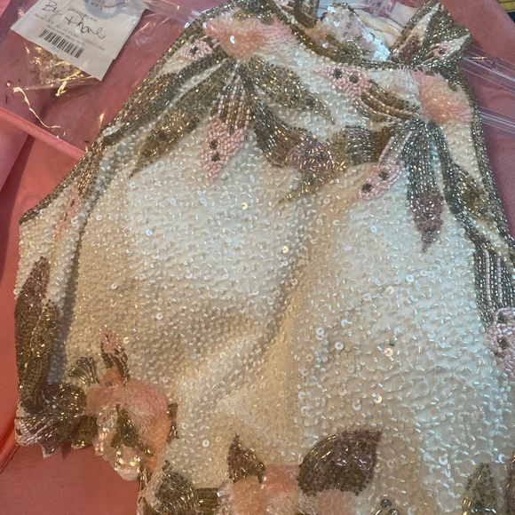 Beautiful prom dress. Worn once (4 hours). Beaded. Smoke free home. - Picture 2 of 10